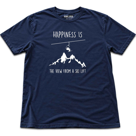 The View From The Ski Lift T-shirt - Navy