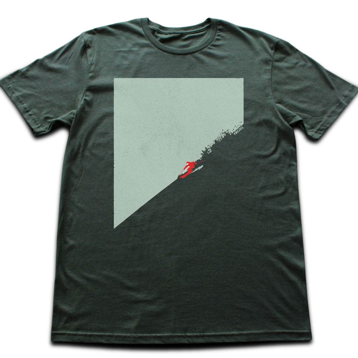 Ski Descent Path T-shirt Military Green