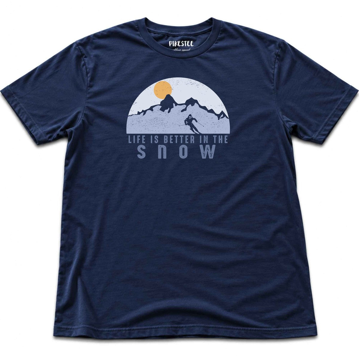 Life Is Better In The Snow T-shirt - Navy