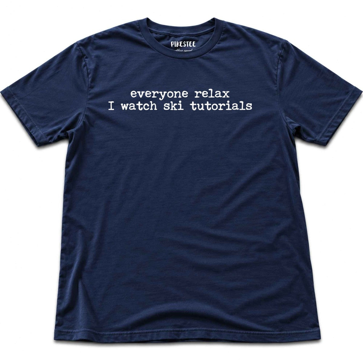 Everyone Relax Ski T-shirt - Navy