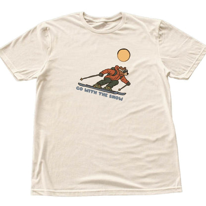 Go With The Snow Bear T-shirt - Natural