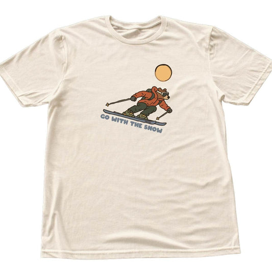 Go With The Snow Bear T-shirt - Natural