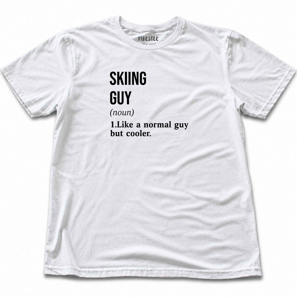  Skiing Guy Definition T-shirt - White