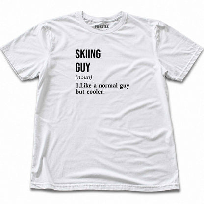  Skiing Guy Definition T-shirt - White