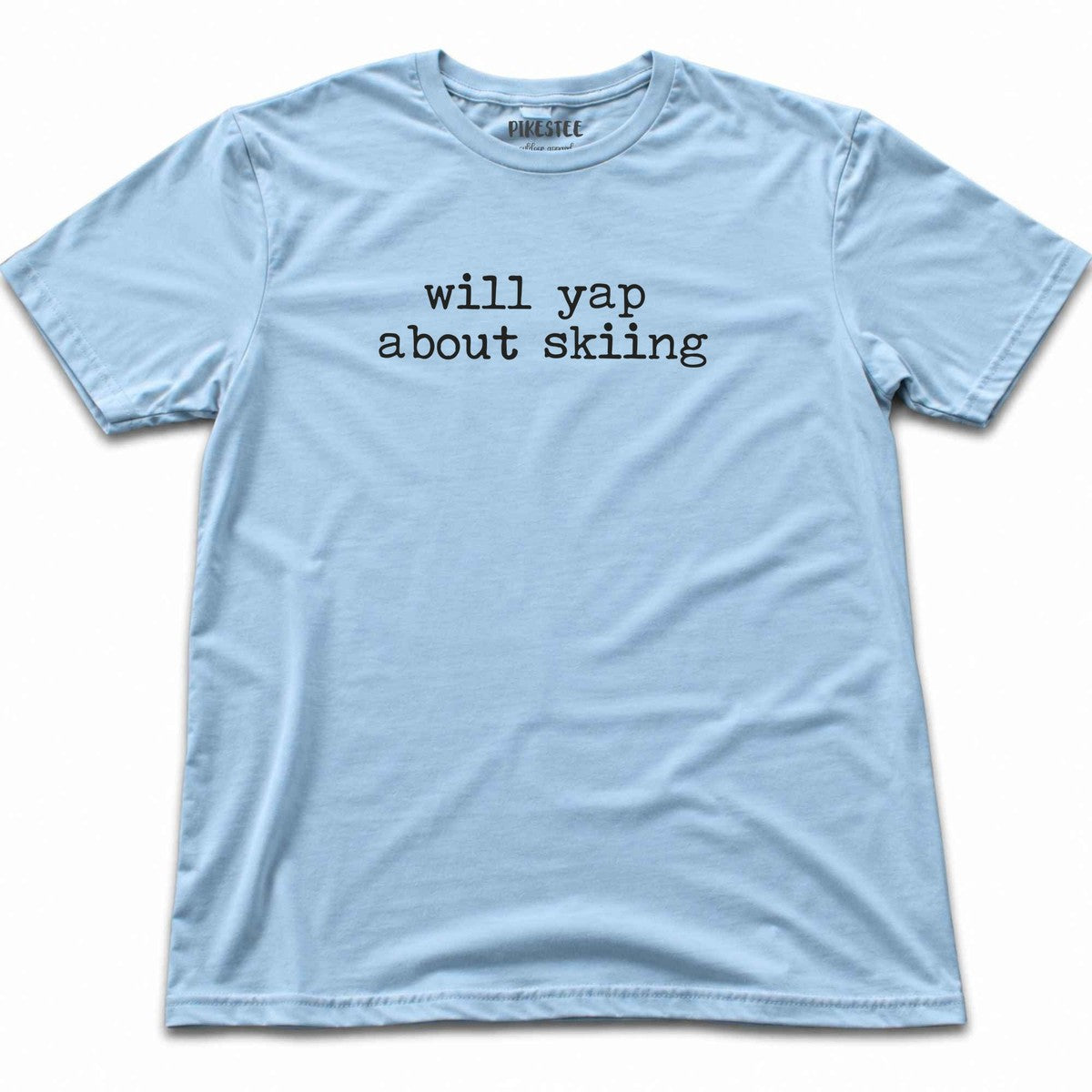 Yap About Skiing T-shirt - Light Blue