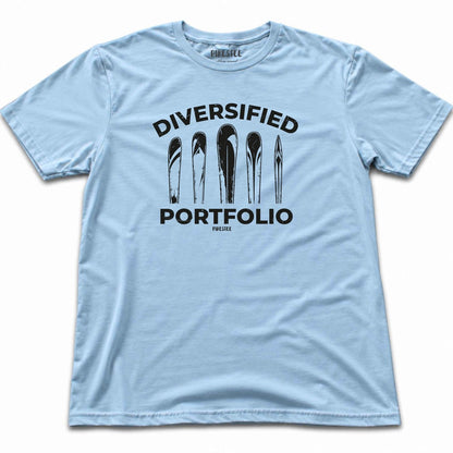 Diversified Porfolio Ski T-shirt - Light Blue
