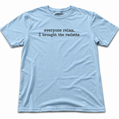 Everyone Relax Raclette T-shirt - Light Blue