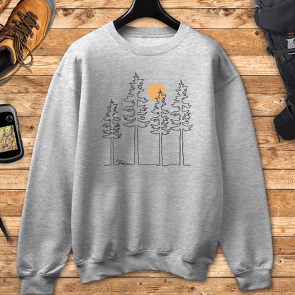 Fox Outline Landscape Sweatshirt