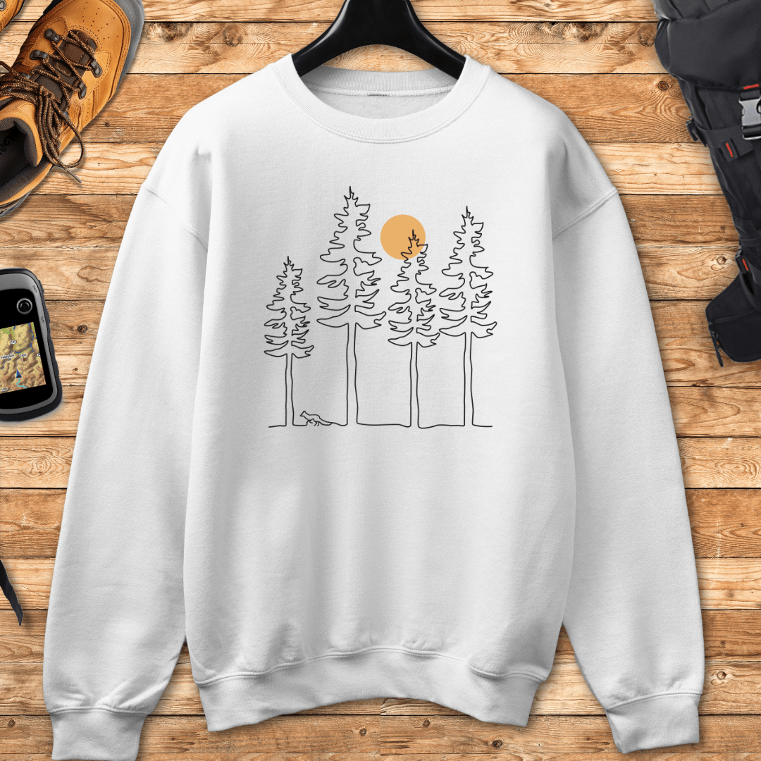 Fox Outline Landscape Sweatshirt