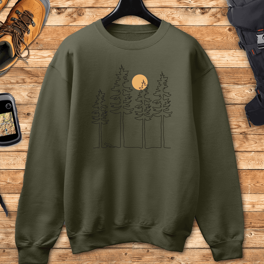 Fox Outline Landscape Sweatshirt