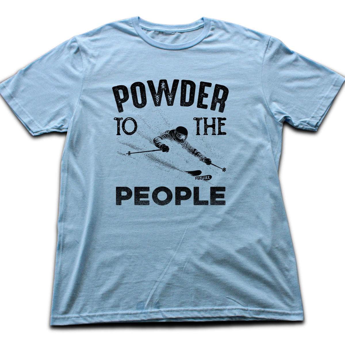 Powder To People T-shirt - Light Blue