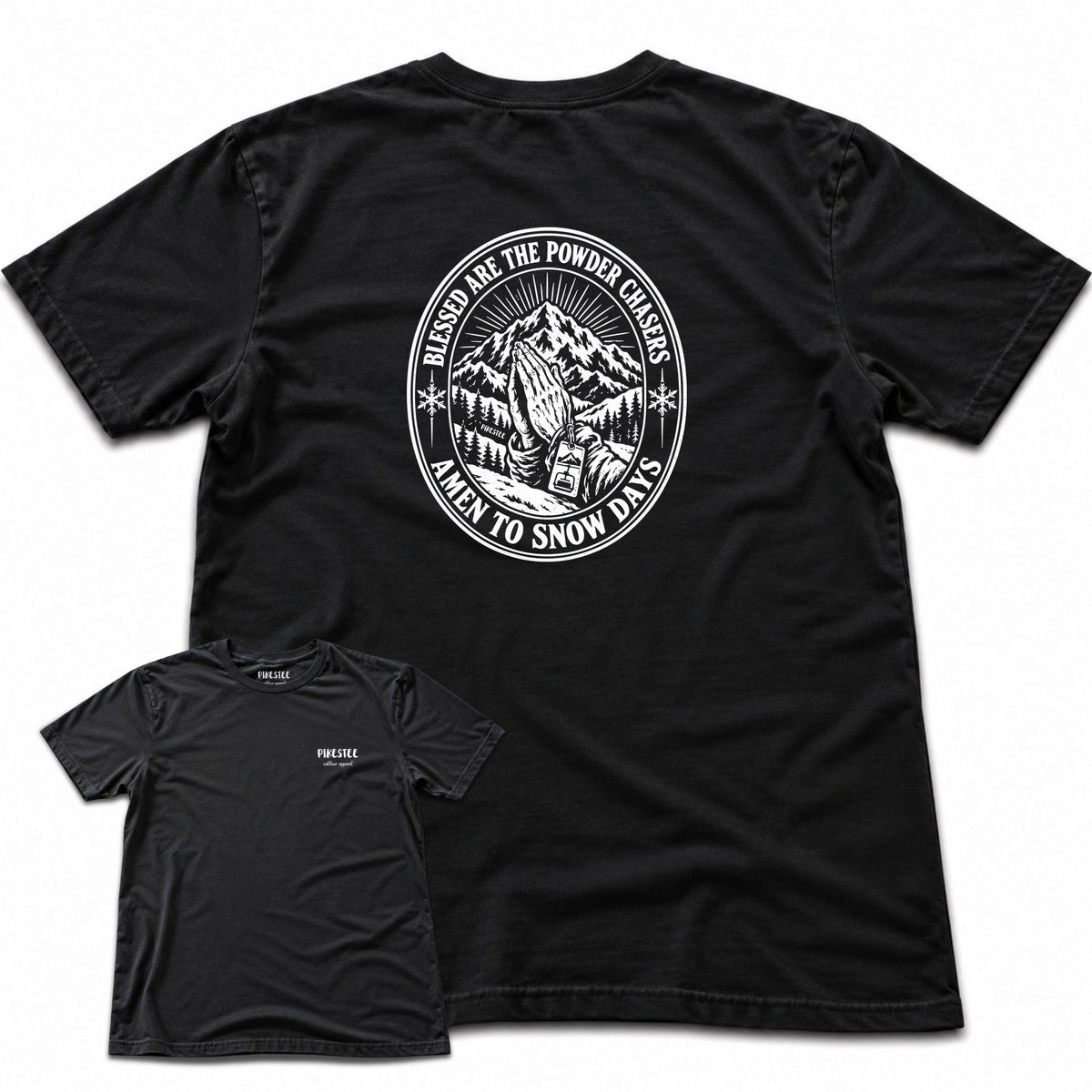 Blessed Are The Chasers Back Print T-shirt - Black - hero