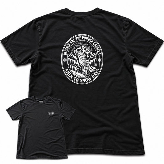 Blessed Are The Chasers Back Print T-shirt - Black - hero