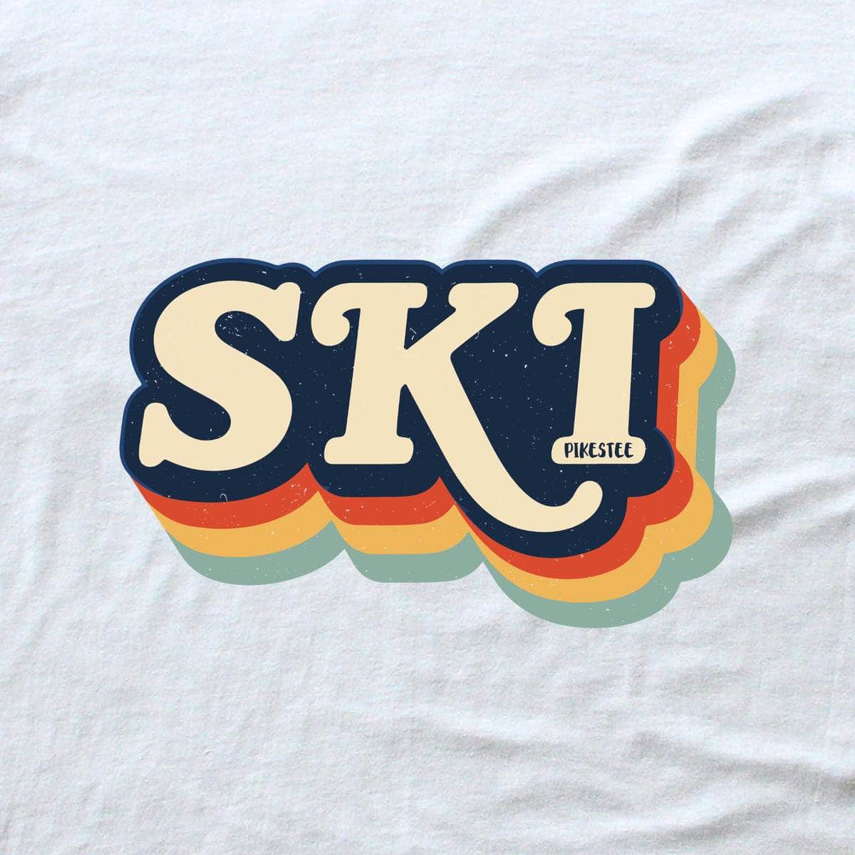 Ski Vintage T-shirt - White - cover