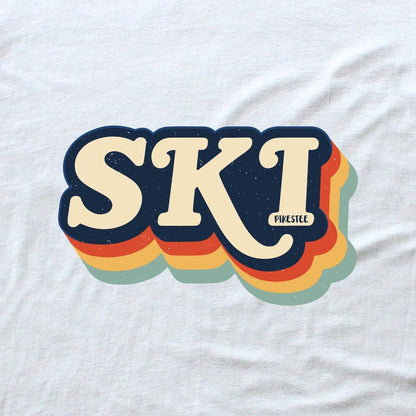Ski Vintage T-shirt - White - cover