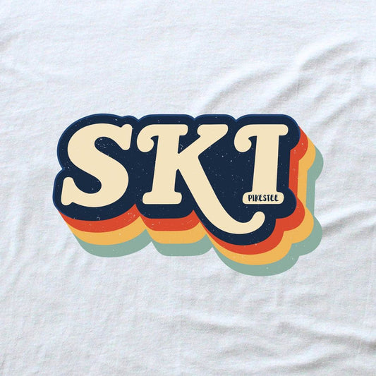 Ski Vintage T-shirt - White - cover