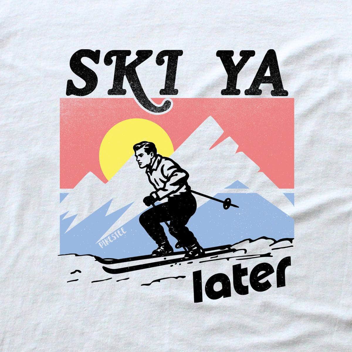 Ski You Later Vintage T-shirt - White - cover