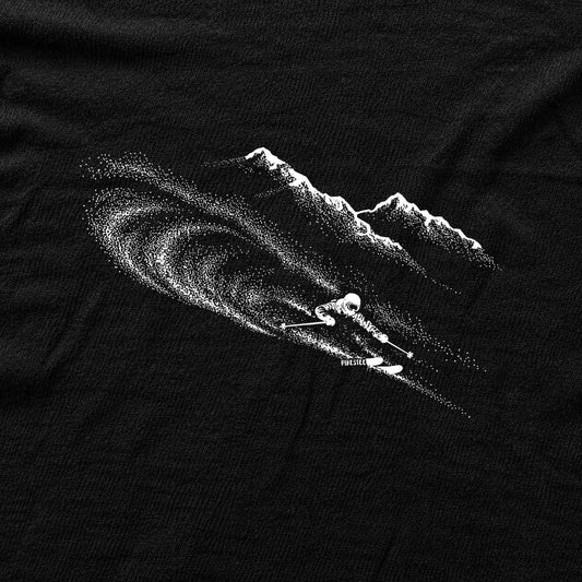 Ski Flow Mountain T-shirt - Black - hero