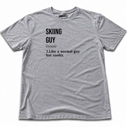 Skiing Guy Definition T-shirt - Sport Grey