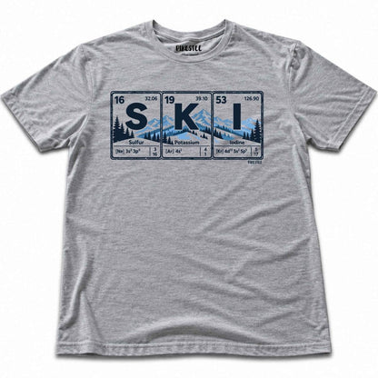 Skielement Landscape T-shirt - Sport Grey