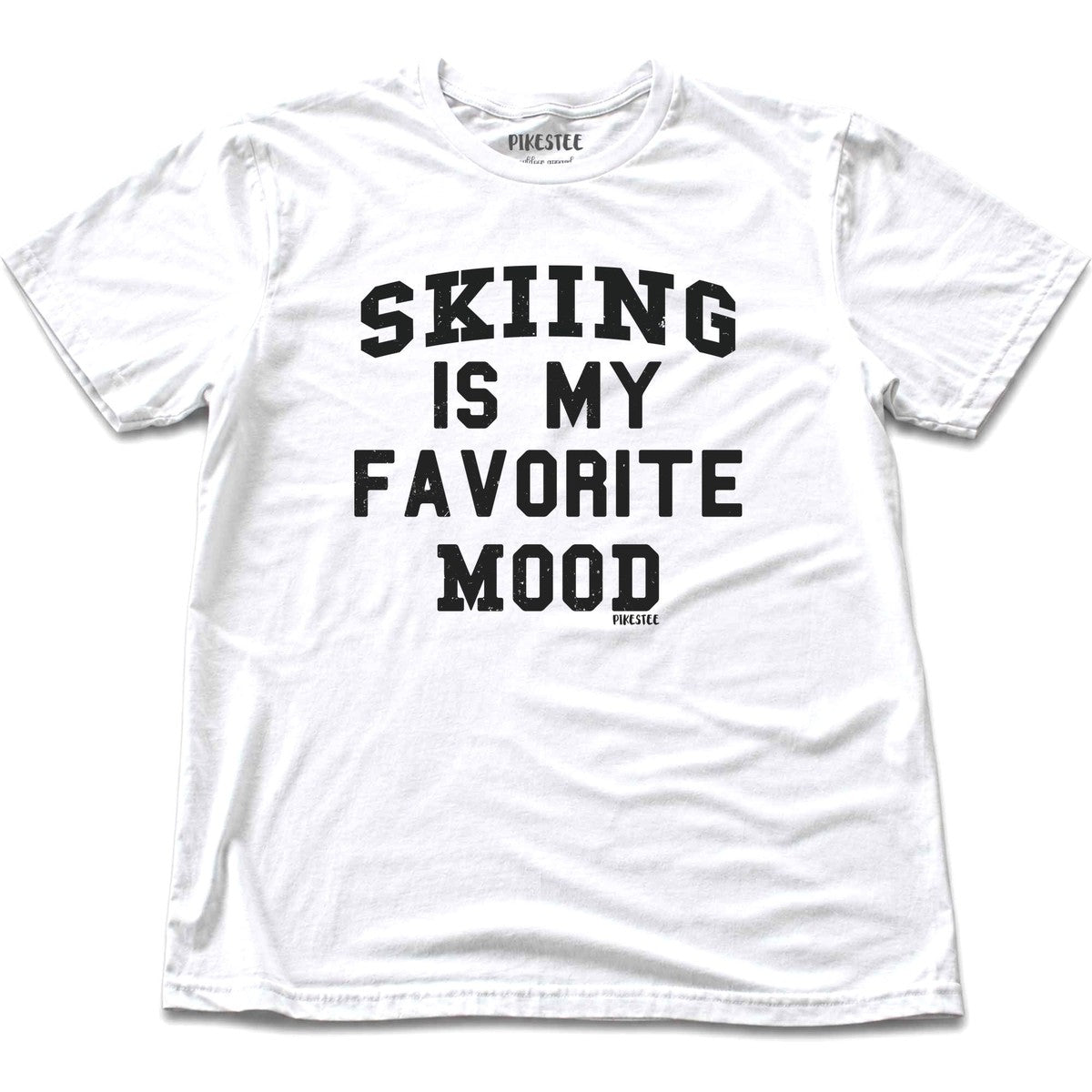 Skiing Is My Favorite Mood T-shirt - White