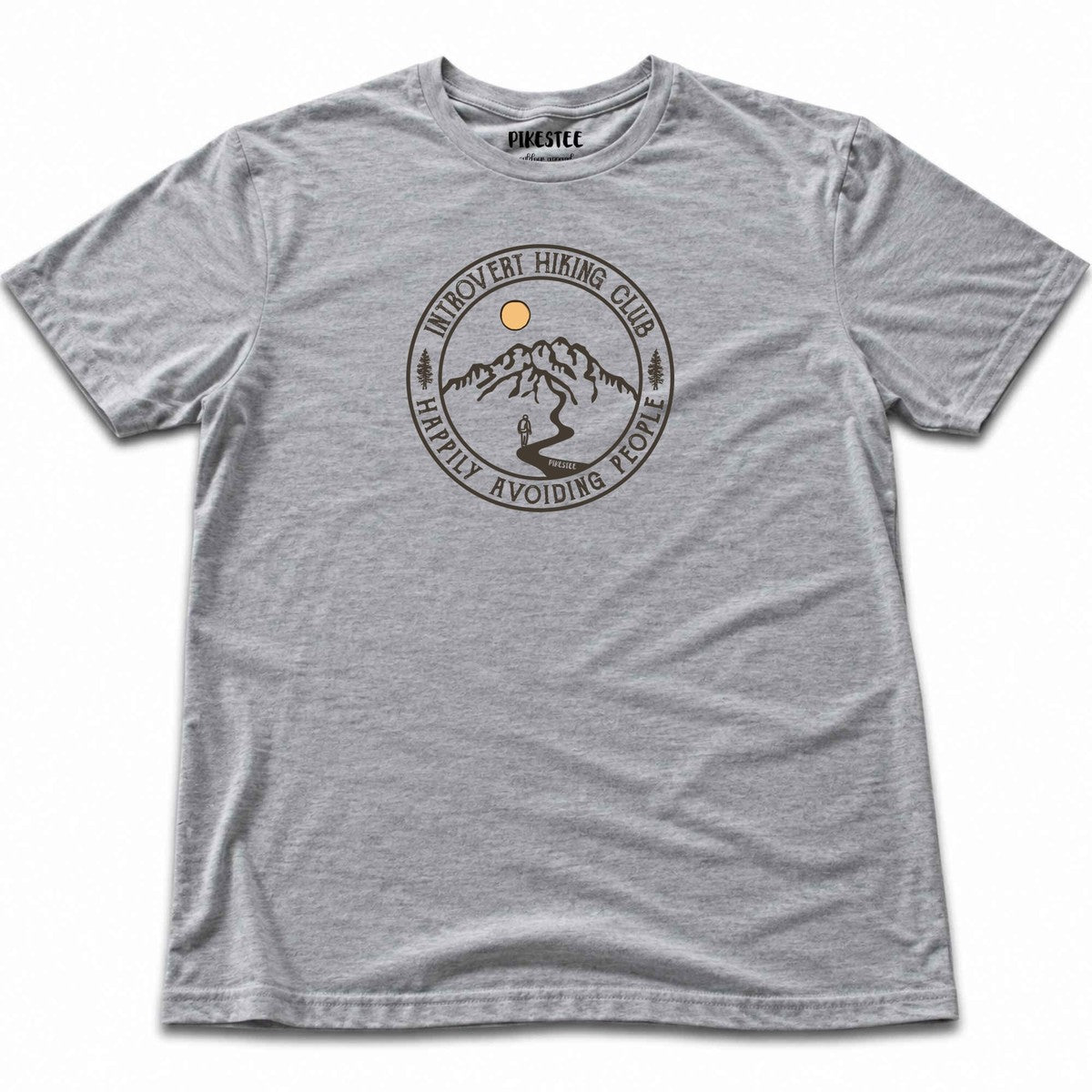 Introvert Hiking Club T-shirt - Sport Grey