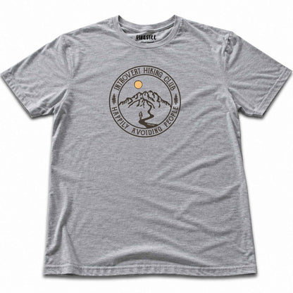 Introvert Hiking Club T-shirt - Sport Grey