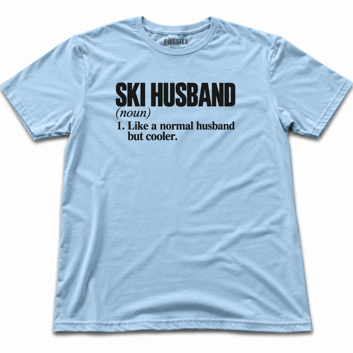 Ski Husband T-shirt - Light Blue