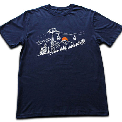 Handdrawn Telecabin T-shirt - Navy