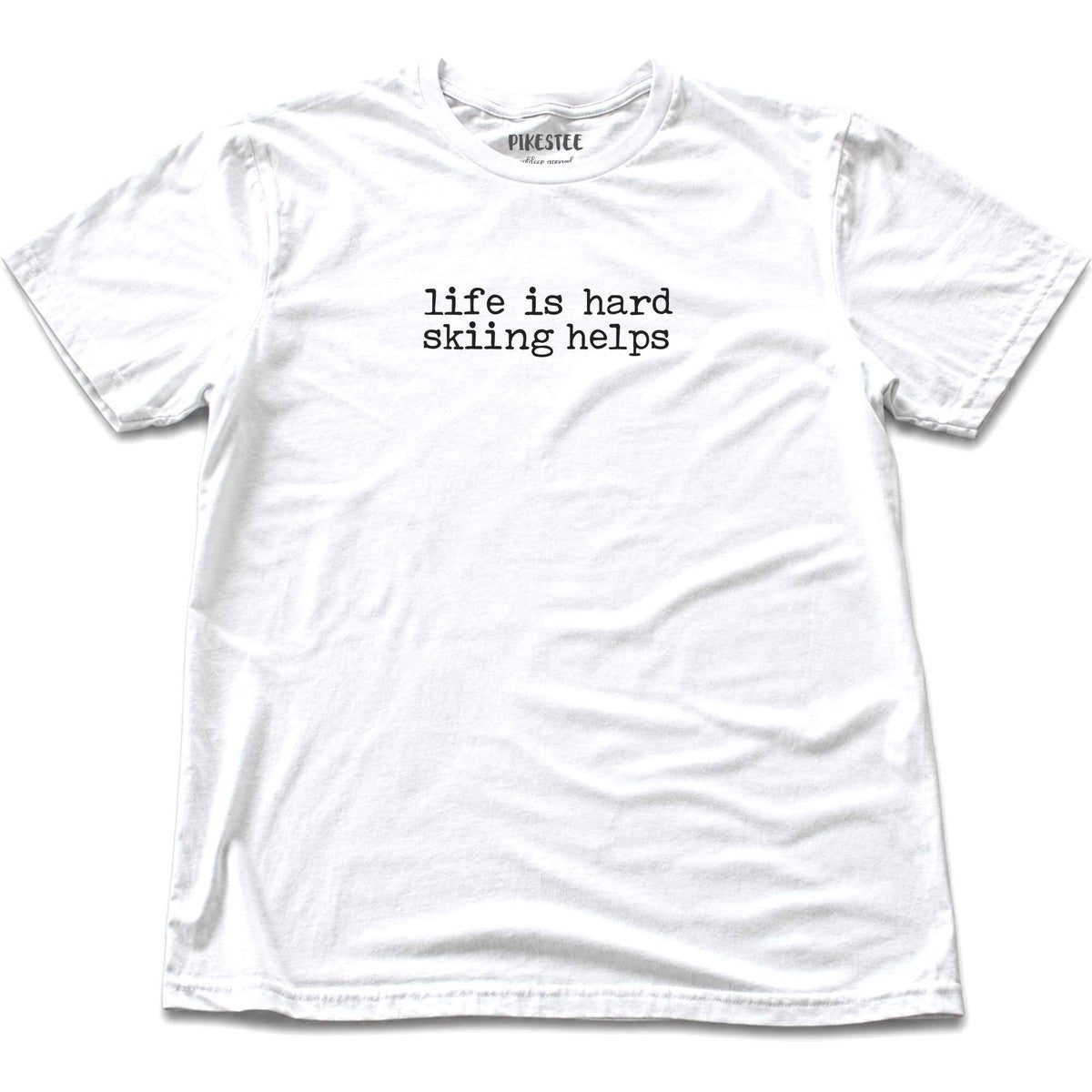 Skiiing Helps T-shirt - White