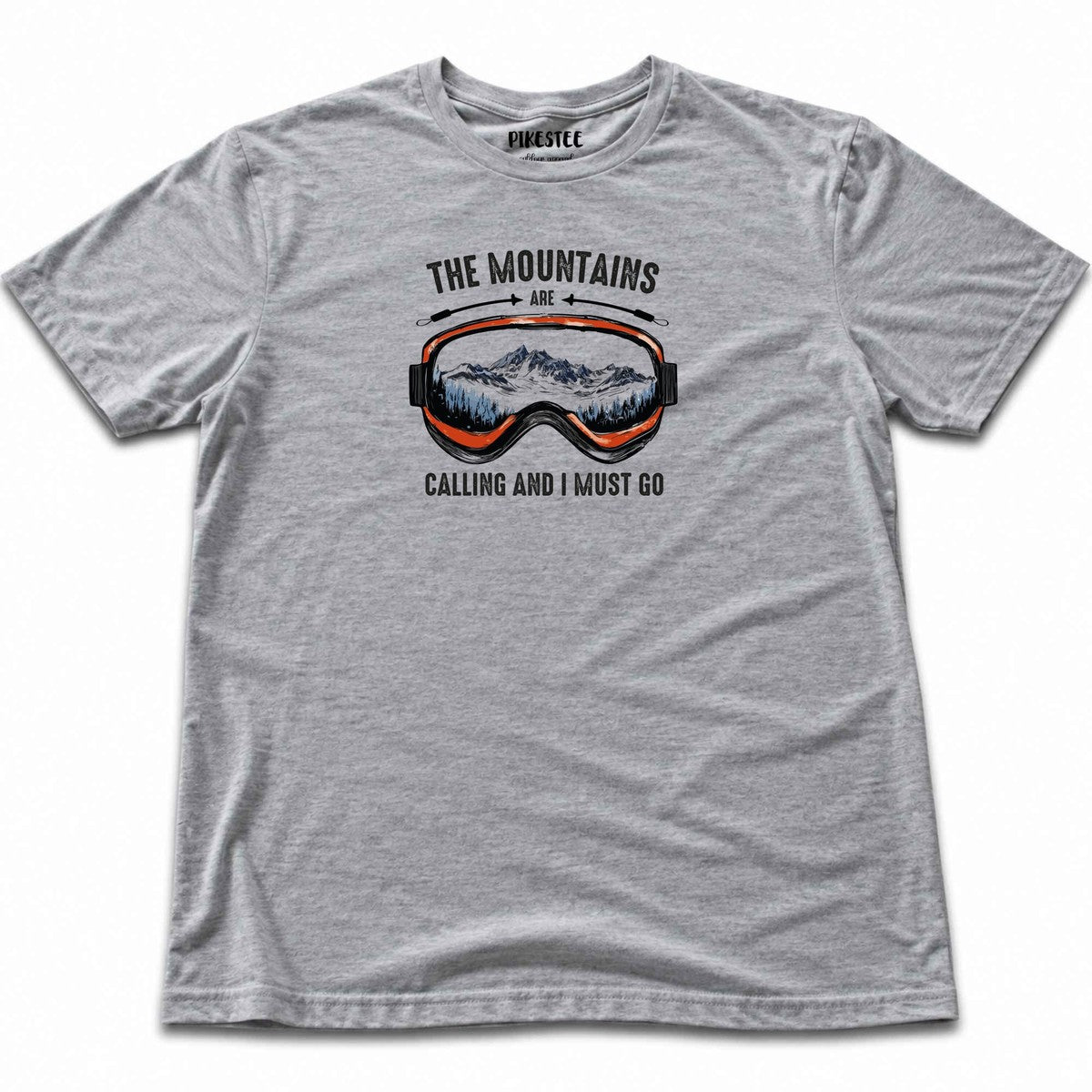 The Mountains are Calling Mask T-shirt - Sport Grey