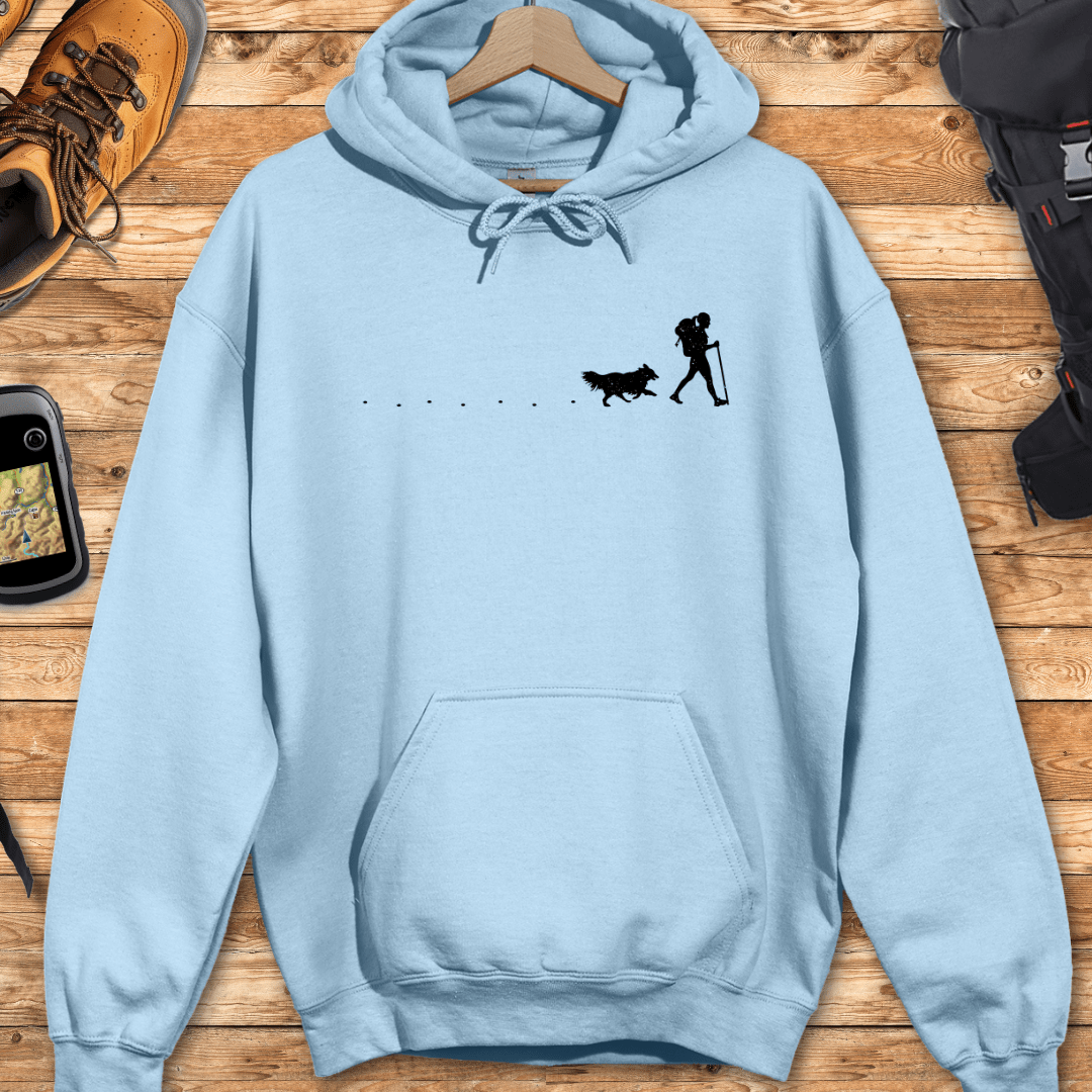 Hiker and Dog Path Hoodie