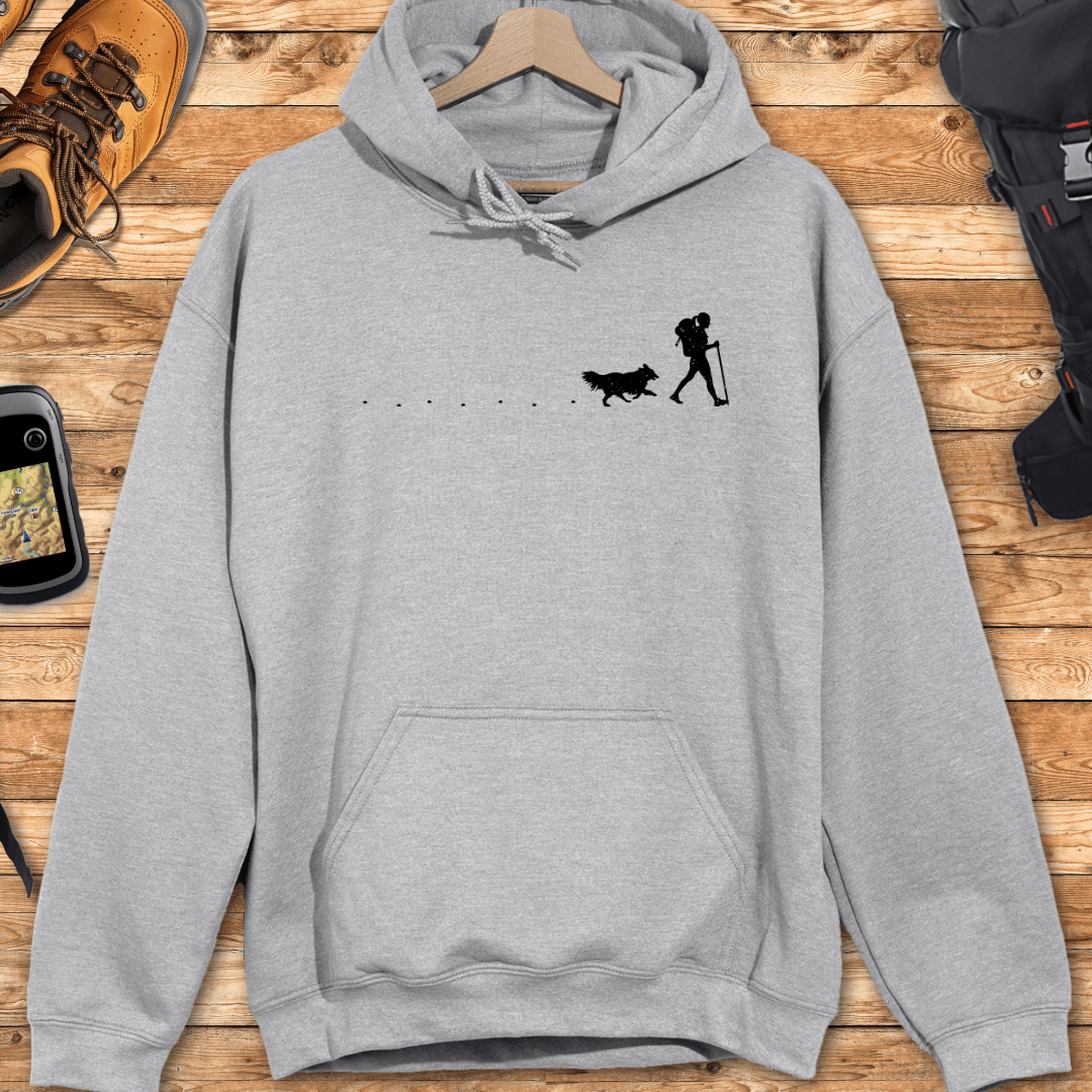 Hiker and Dog Path Hoodie