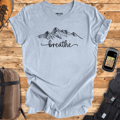 "Breathe in the wild" White graphic T-shirt