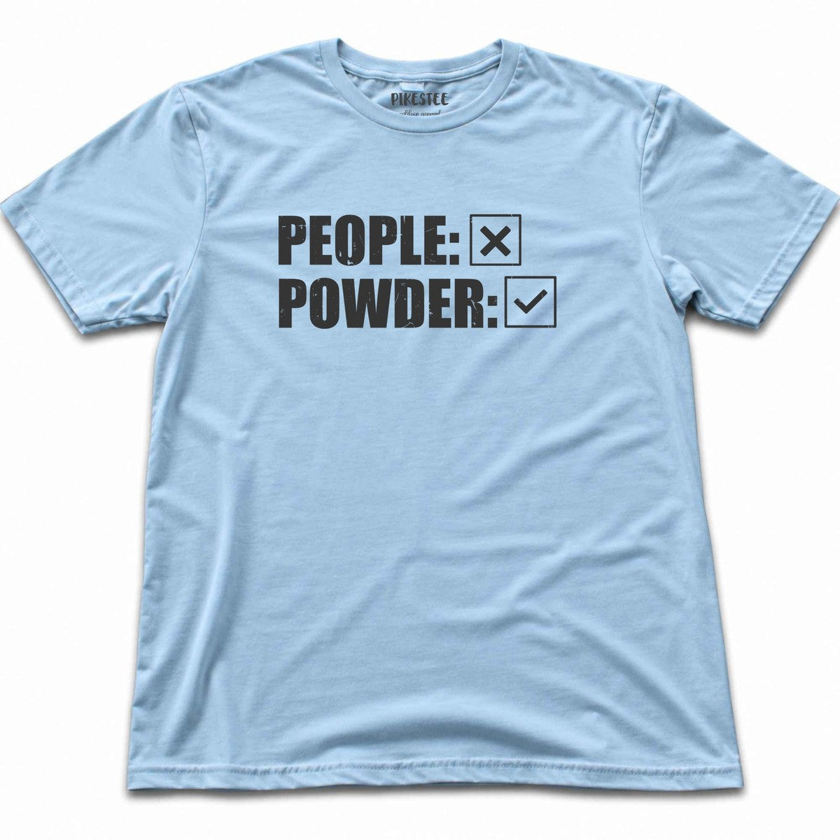 People Or Powder T-shirt - Light Blue