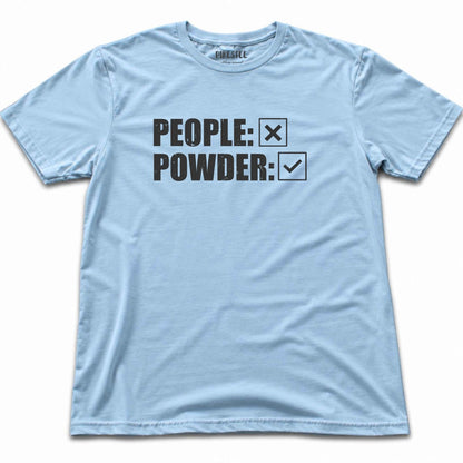 People Or Powder T-shirt - Light Blue