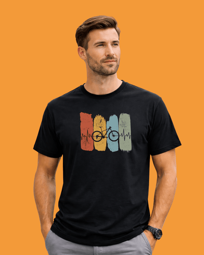 Mountain Biking Heart Beat T-shirt