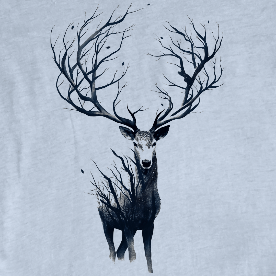 "Deer Make one With Forest" graphic T-shirt