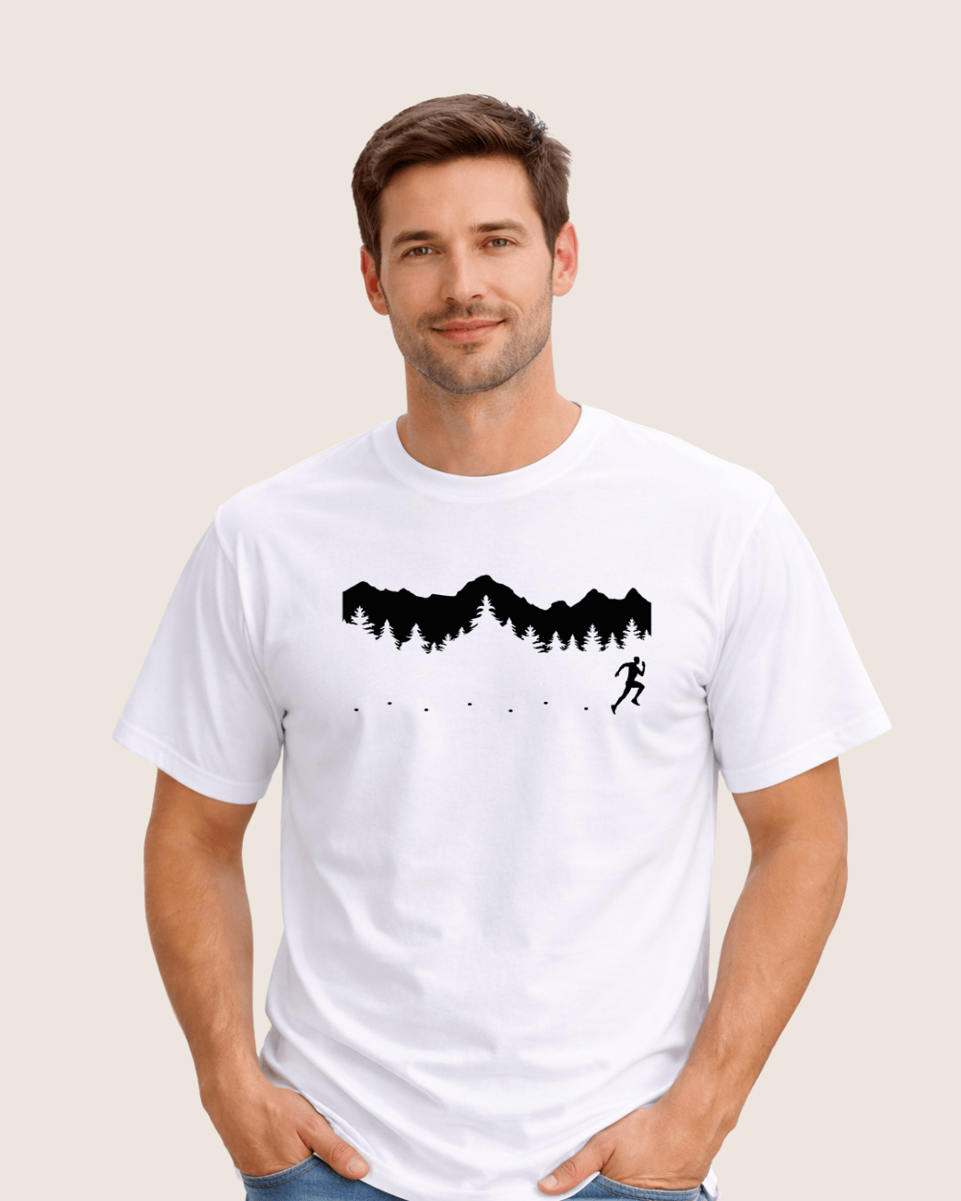 Running Man In the Nature T-shirt