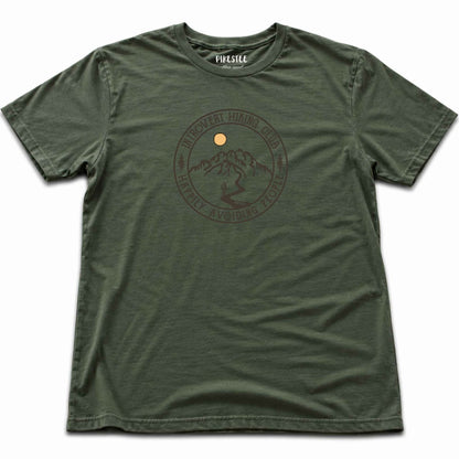 Introvert Hiking Club T-shirt - Military Green