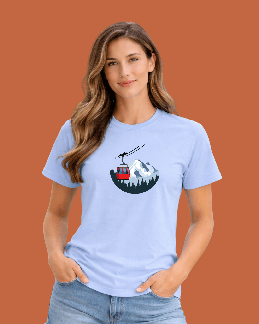 TeleCabin Round Landscape T-shirt