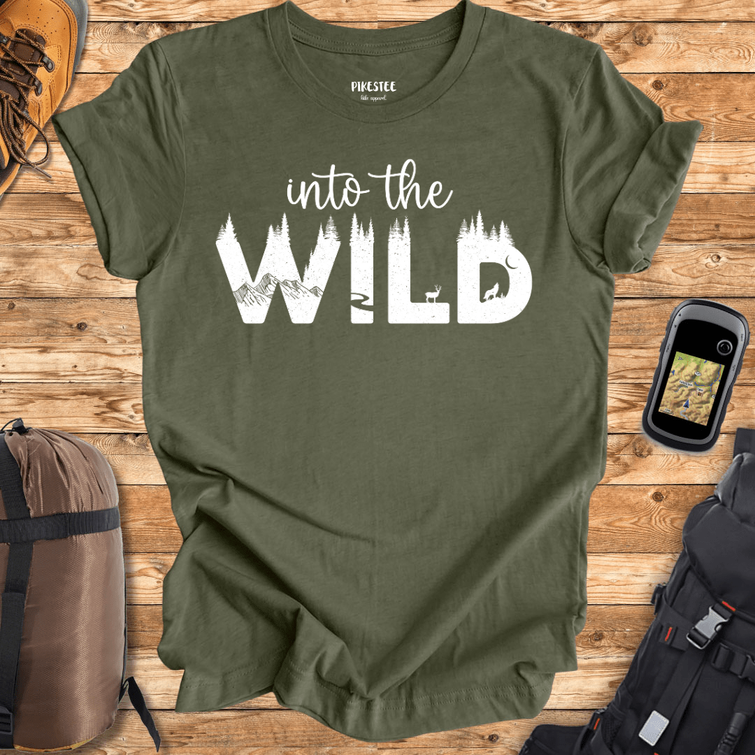 "Into The Wild" graphic T-shirt