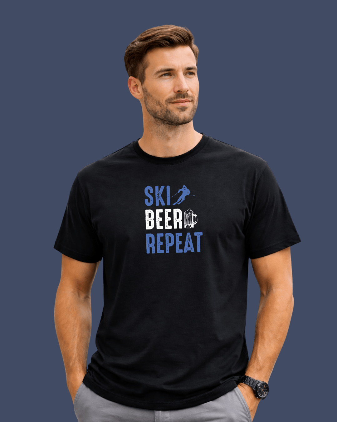 Ski, Beer, Repeat T-shirt