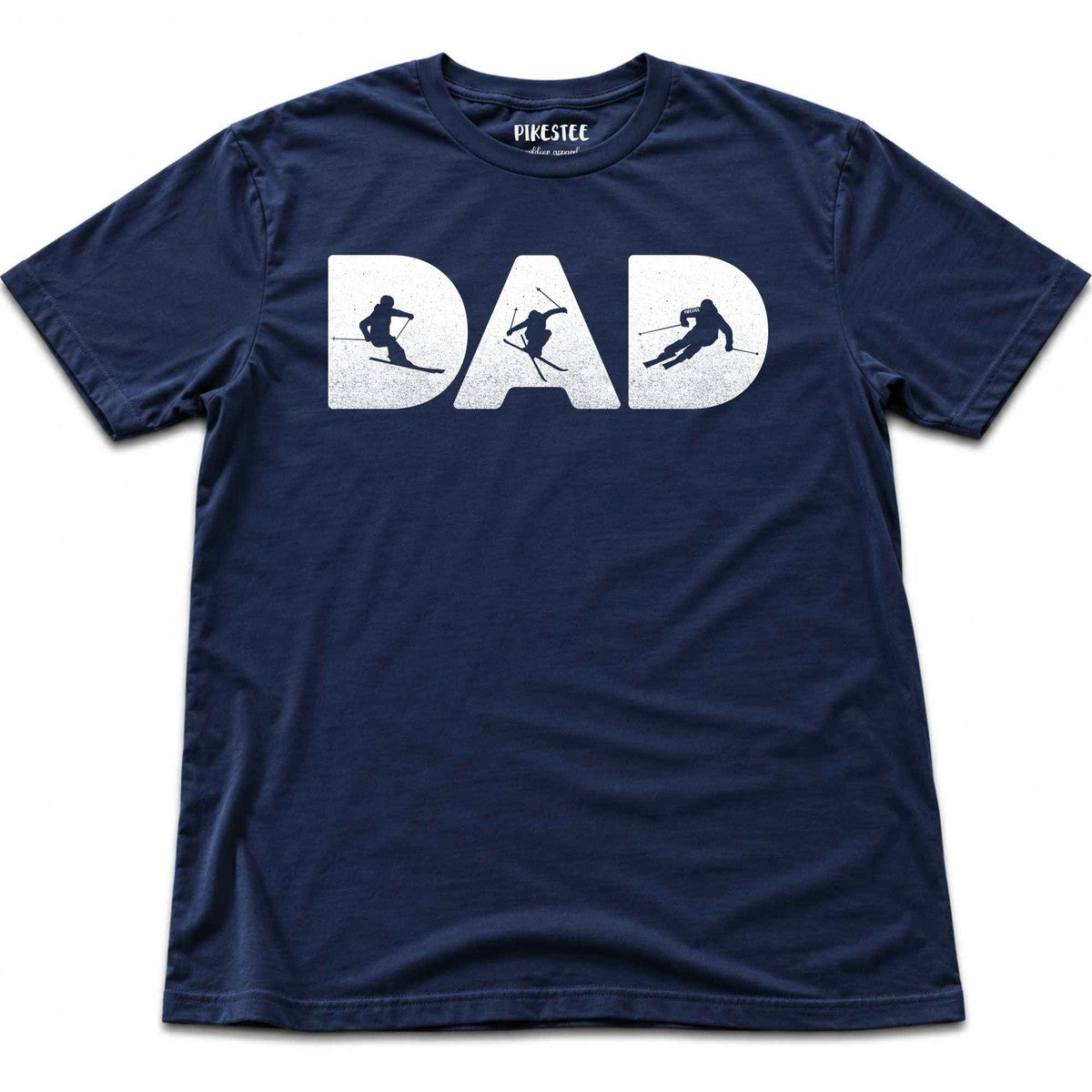 Skier Dad Typo T-shirt - Navy