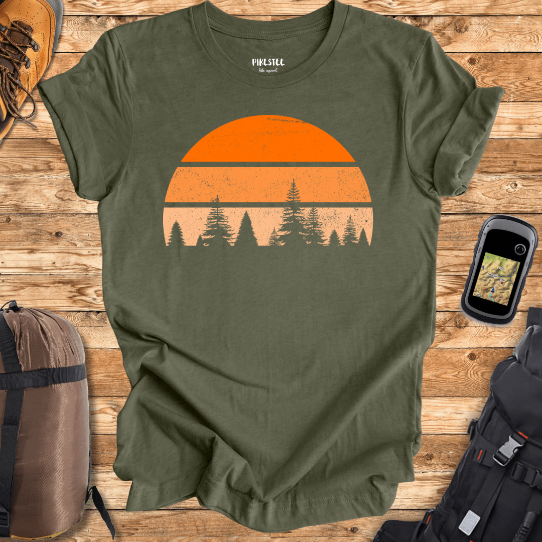 "Sunset Landscape" graphic T-shirt