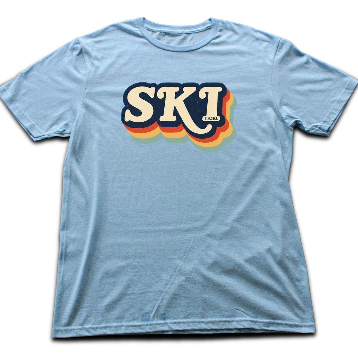 Ski Vintage T-shirt - Light Blue