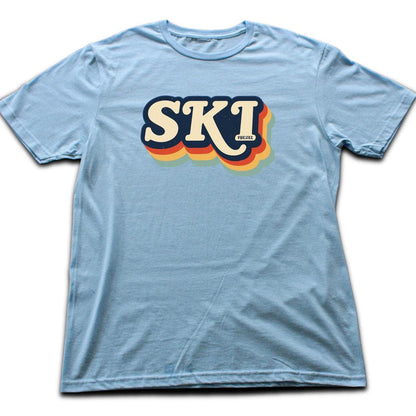 Ski Vintage T-shirt - Light Blue