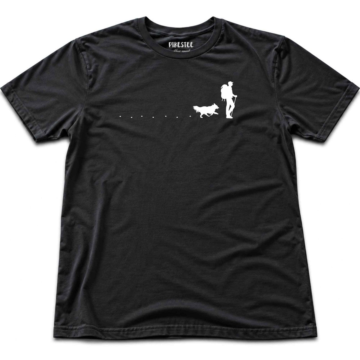 Hiker and Dog Path (manà T-shirt - Black