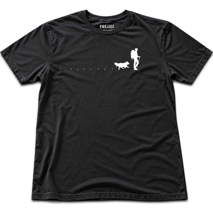 Hiker and Dog Path (manà T-shirt - Black