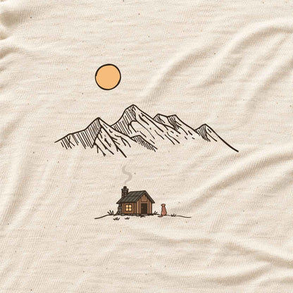 Cabinand Dog Landscape T-shirt - Natural - hero